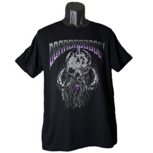 Beardageddon Metalgeddon Heavy Metal Beard Guy Black Men’s T-Shirt Size Large
